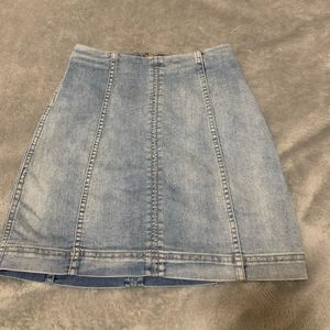 free people denim skirt